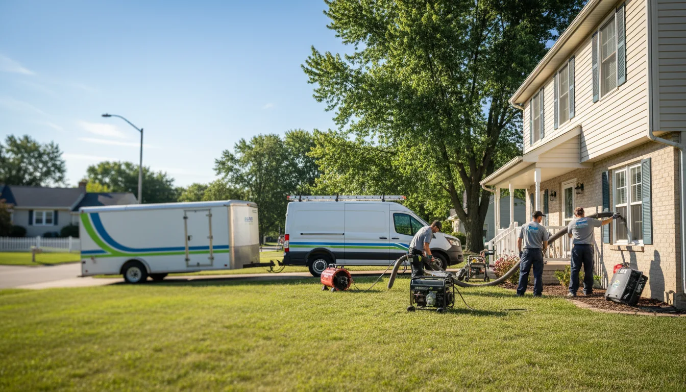 Flooded Basement Restoration And Cleanup With Repair in Gardner, KS near me